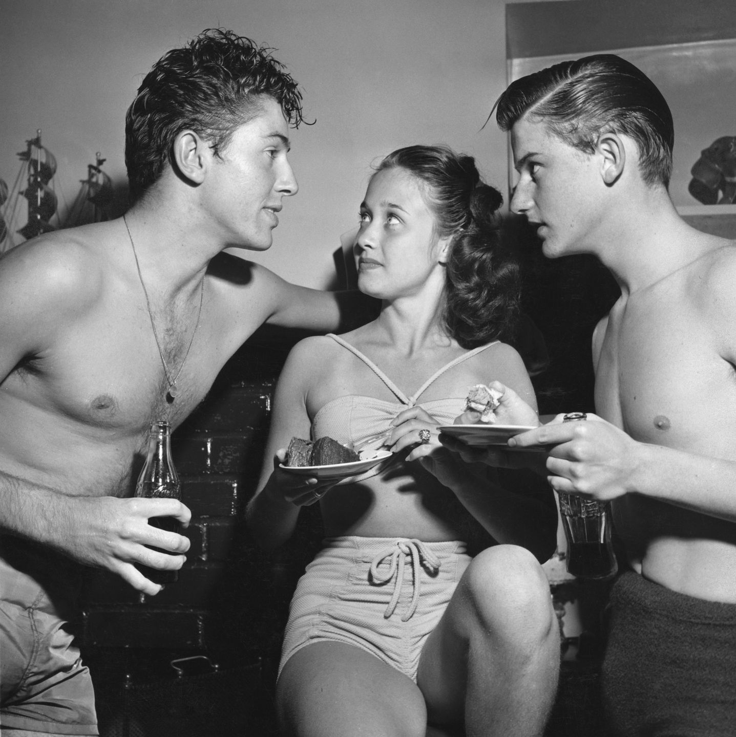Farley Granger i Roddy McDowalli