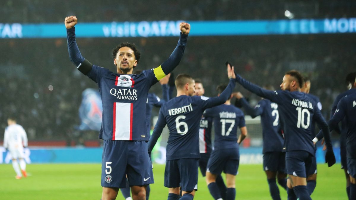 radość piłkarzy Paris Saint-Germain
