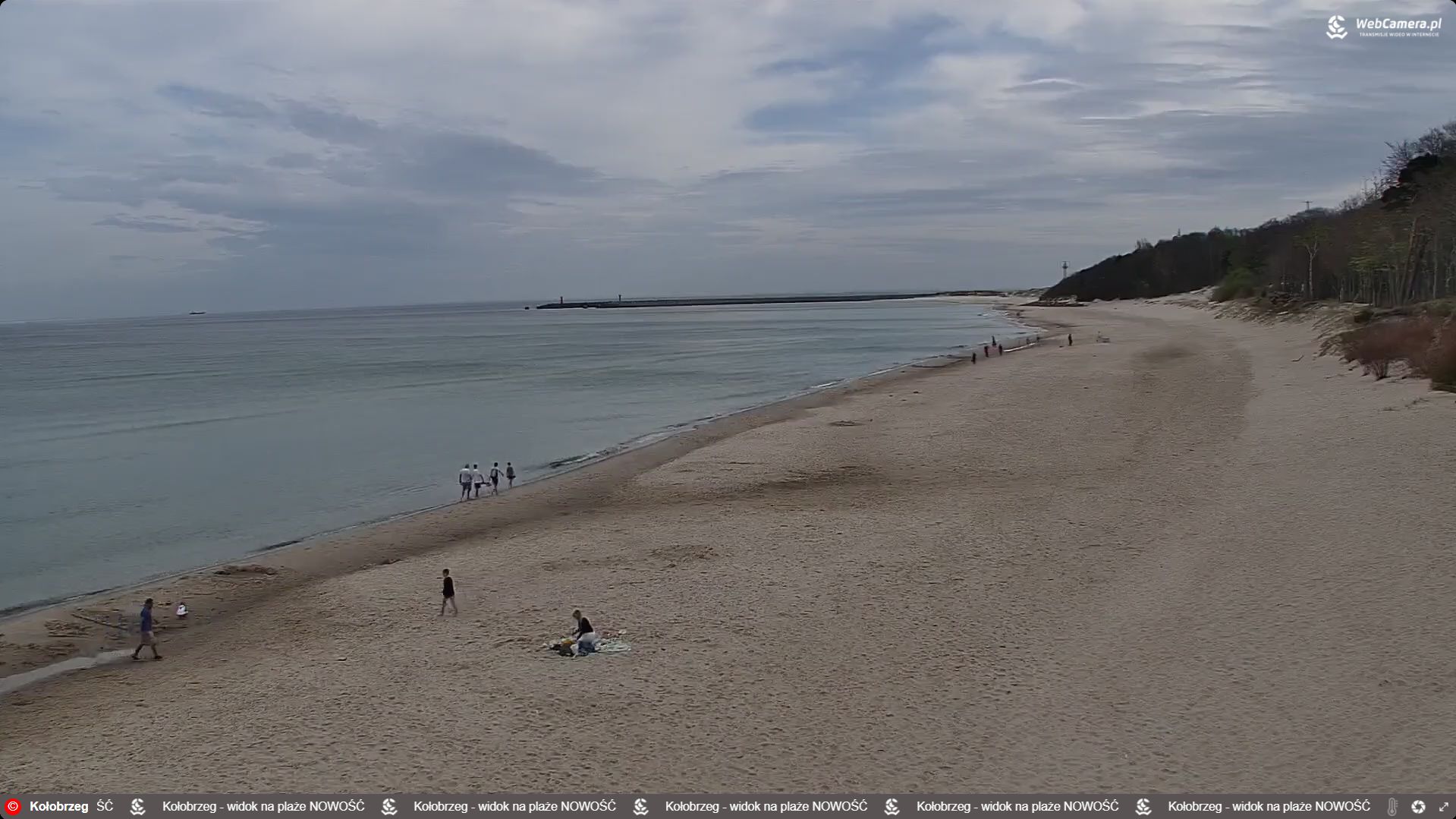 Ujęcia z Kołobrzegu (18 kwietnia, 9:50).