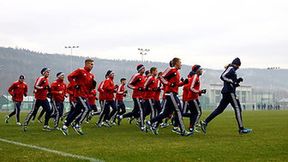 Trening Wisły Kraków i konferencja Franciszka Smudy
