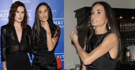 Wychudzona Demi Moore z córką