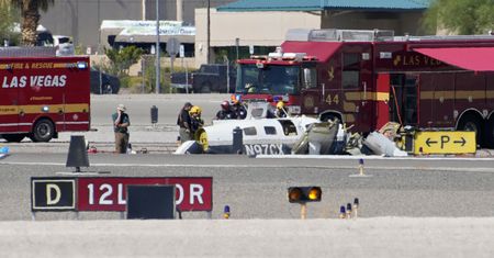 Dwa małe samoloty zderzyły się w Las Vegas. Wszyscy zginęli