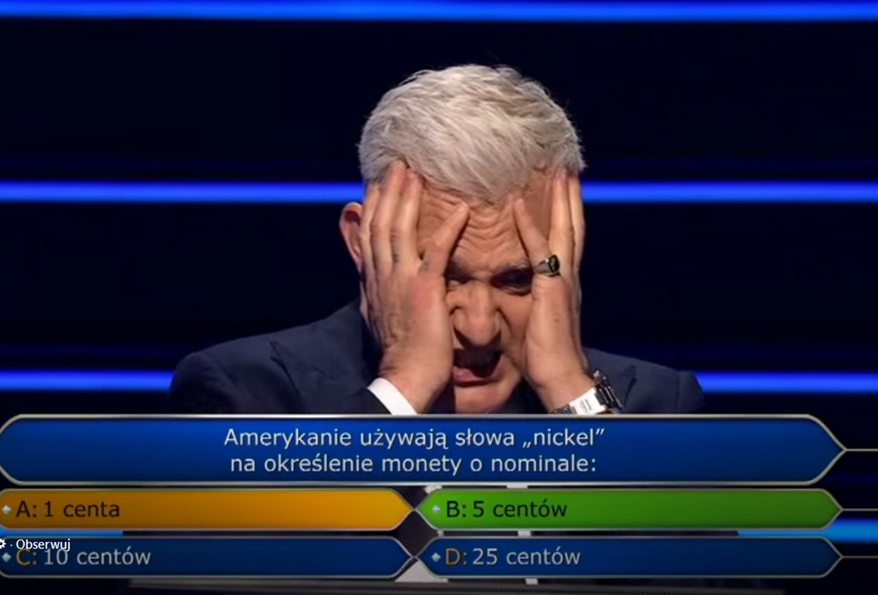 Urbański znowu się pomylił w "Milionerach". Tak zareagował