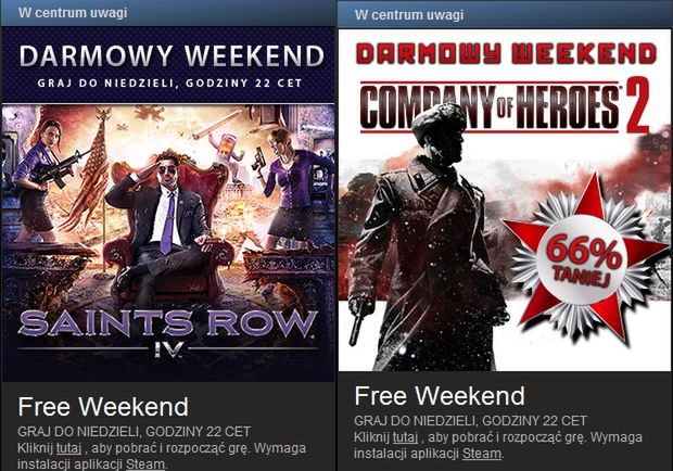 W weekend pogracie za darmo w Saints Row 4 i Company of Heroes 2