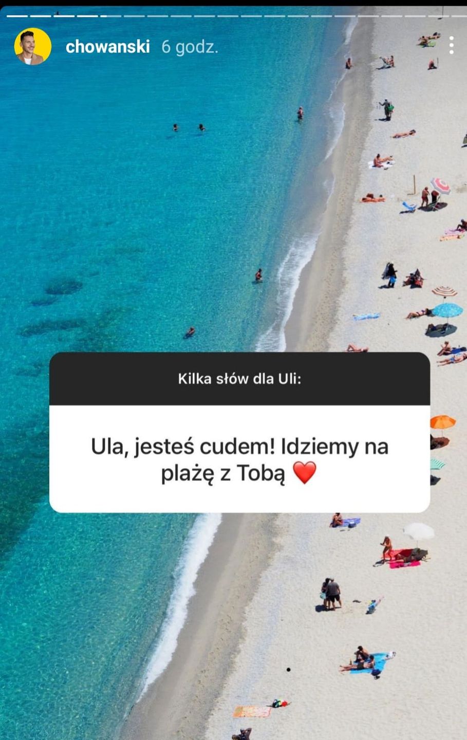 Adam Chowański - relacja na Instagramie ws. programu TVP