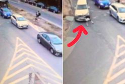 Na hulajnodze wprost pod auto. Potrącenie 13-latka nagrała kamera