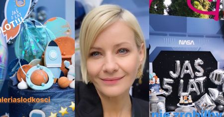 Kożuchowska zorganizowała synowi "kosmiczne" urodziny: balony w kształcie rakiet i "odlotowy" tort. Słodko?