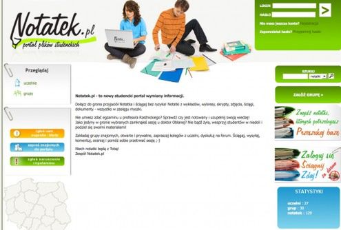 Notatek.pl - serwis dla wszystkich studentów szukających materiałów