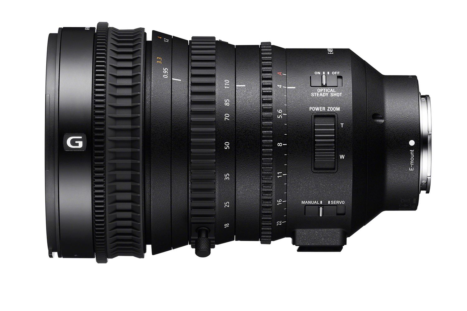 Sony E PZ 18-110 mm f/4 G OSS - obiektyw filmowy z elektryczną regulacją ogniskowej 3