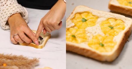 Do jesiennych tostów używam foremki do ciastek. Robię to z konkretnego powodu
