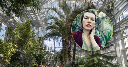 Milla Jovovich w Krakowie. Gwiazda zachwyca się ogrodem botanicznym