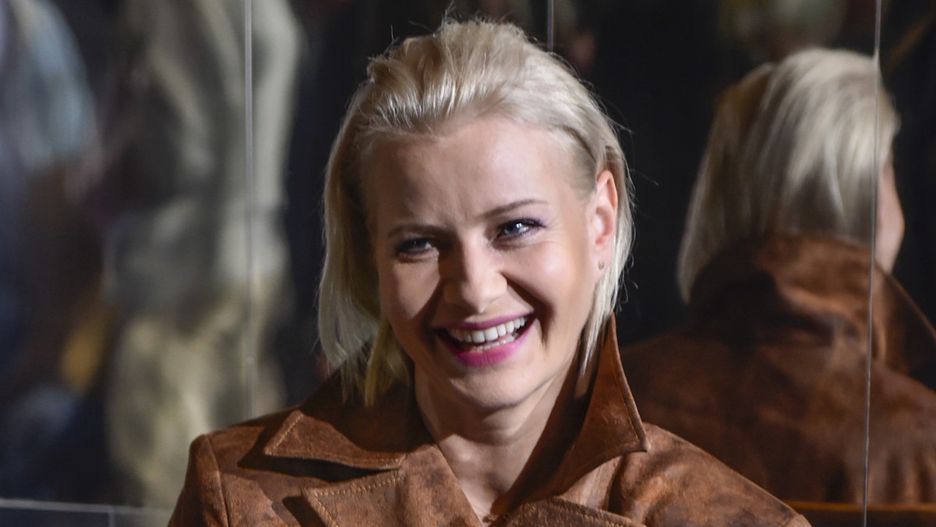 Małgorzata Kożuchowska w "buckle boots"