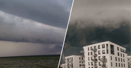 Plażowicze przeżyli chwile grozy. Arcus sunął wprost na nich