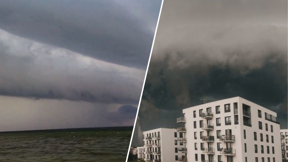 Wał szkwałowy nad Łazami i Gdańskiem
