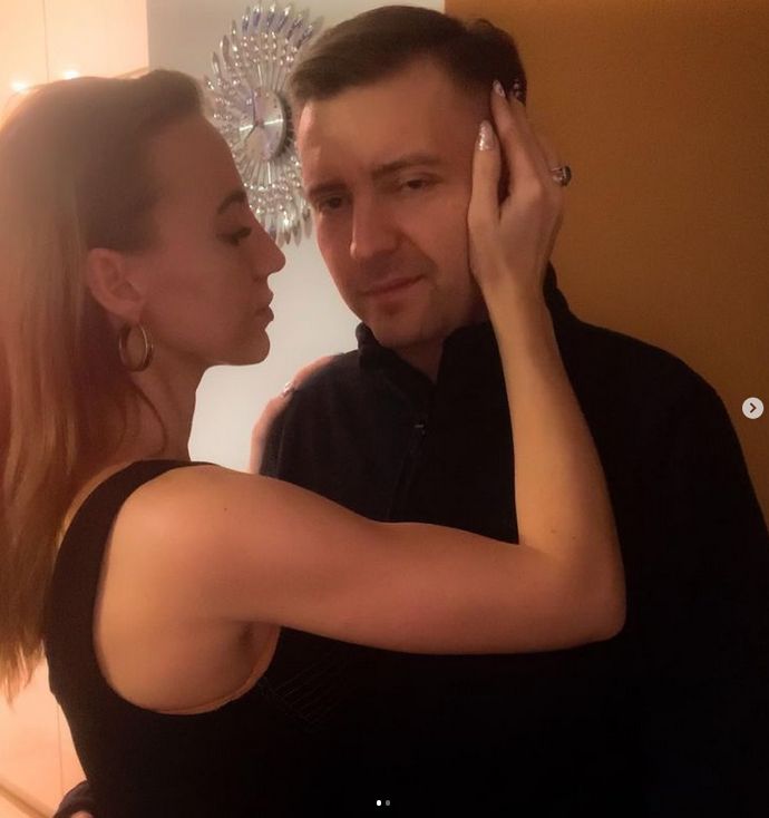 Marianna Schreiber z mężem