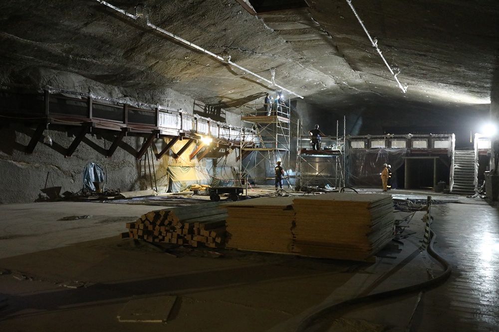 W komorze Warszawa prowadzone jest zabezpieczenie górnicze (Źródło: wieliczkacity.pl)