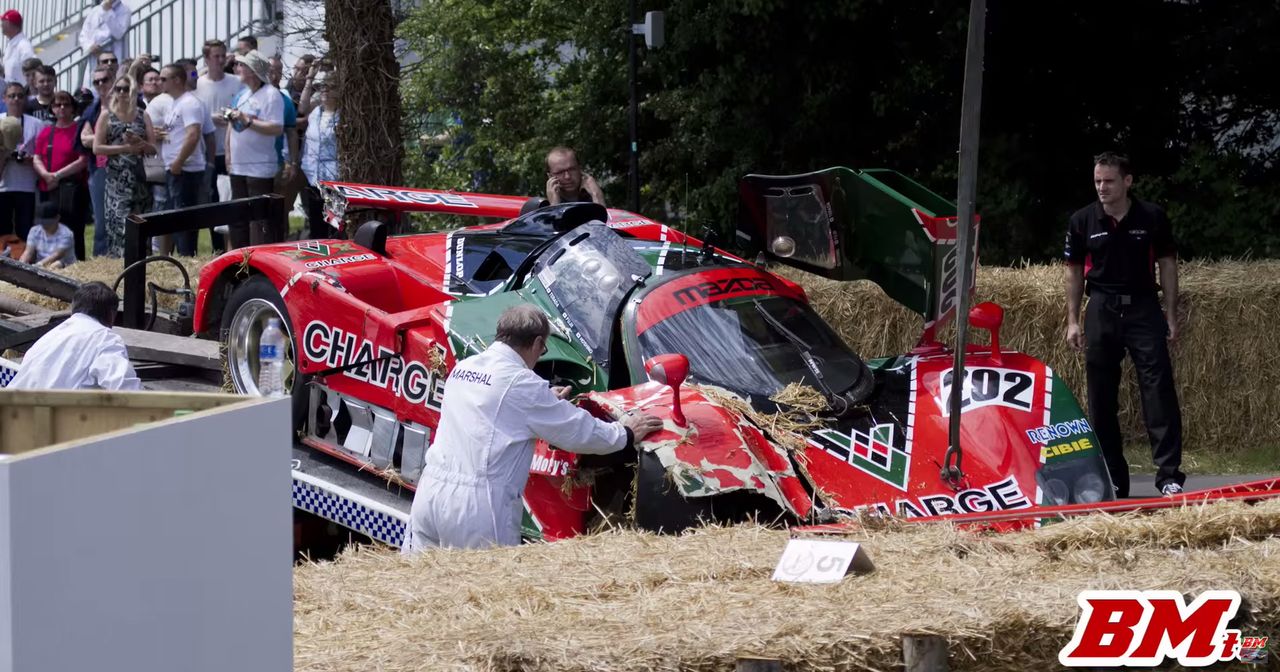 Mazda 767B rozbita na Goodwood Festival of Speed