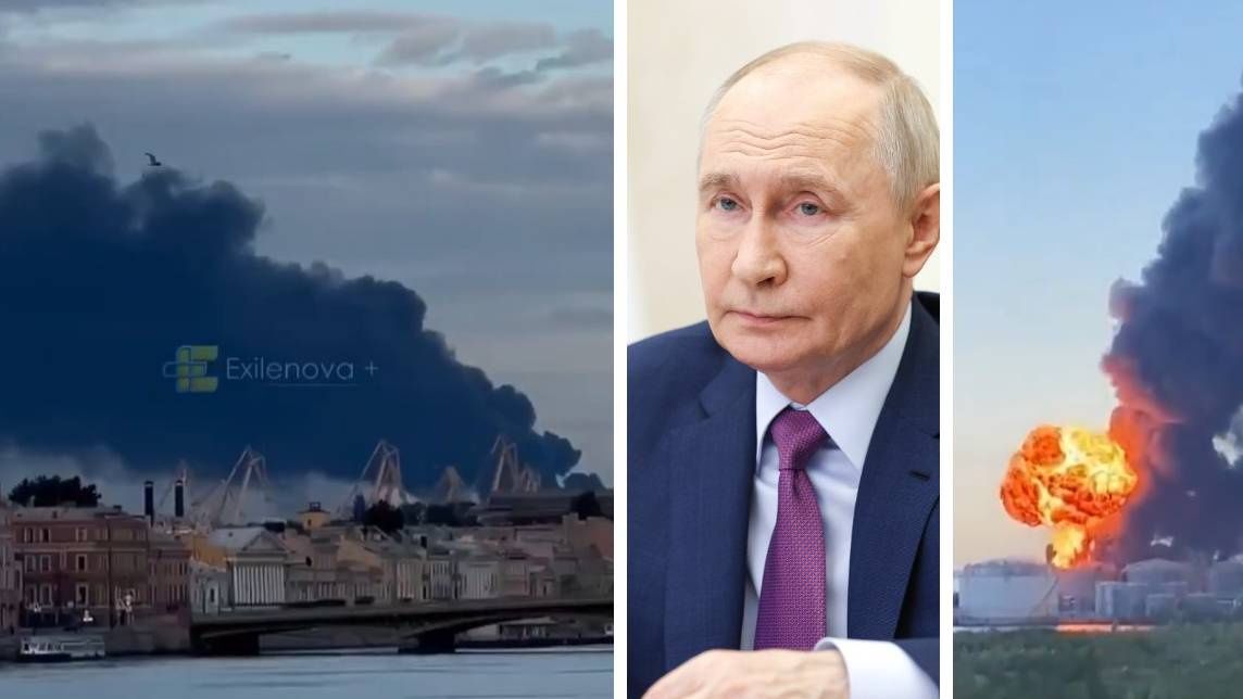 Peterburg pod ostrzałem dronów Ukrainy