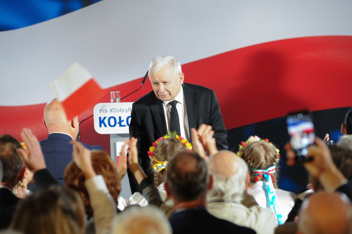 Prezes PiS Jarosław Kaczyński w Kołobrzegu