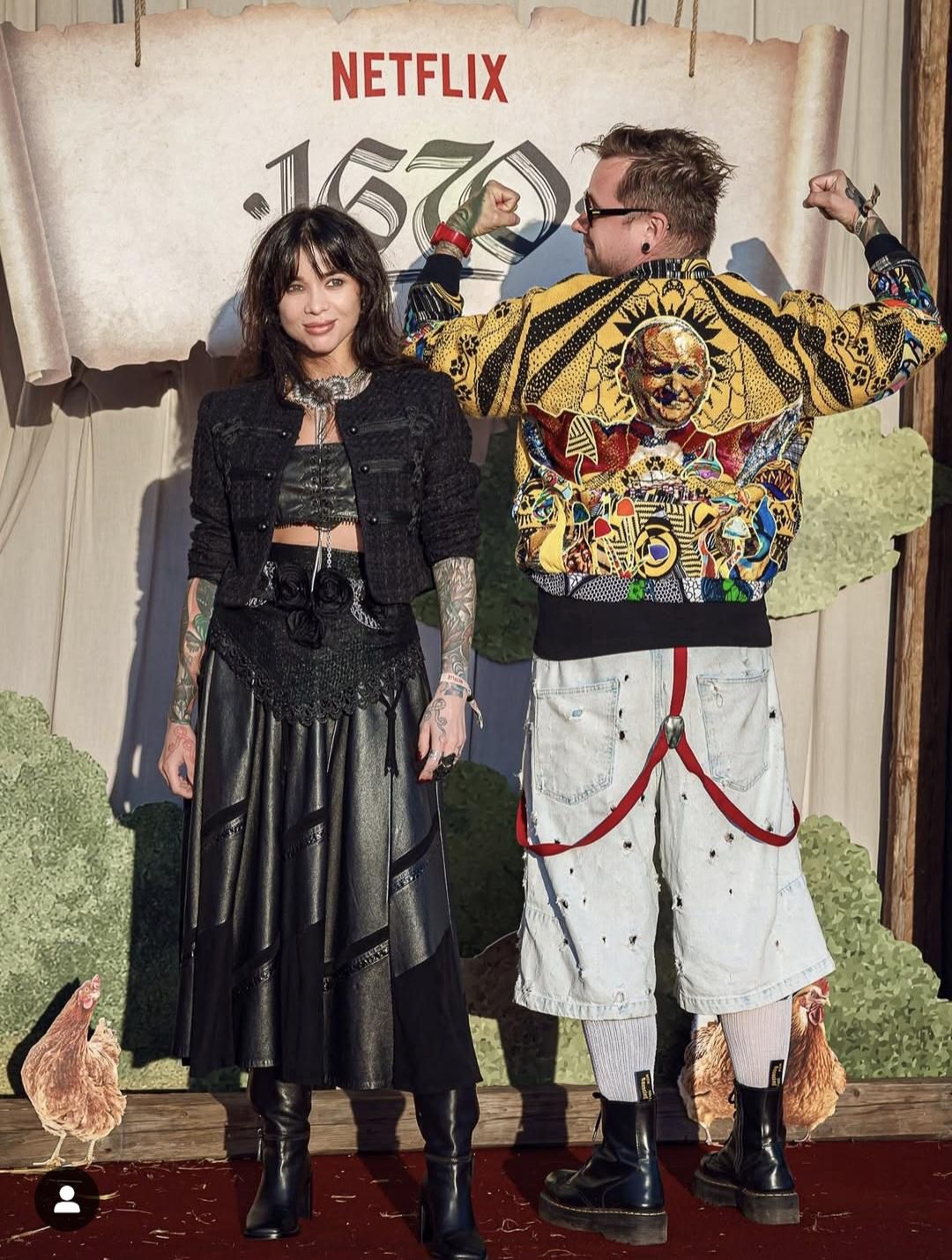 Maciek Dąbrowski z żoną; screen