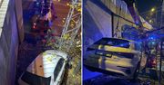 Warszawa: Audi spadło z wiaduktu przy trasie S8