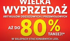 Lidl reklamuje „wielką wyprzedaż” odzieży i artykułów przemysłowych, zniżki do 80 proc. (wideo)