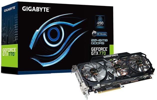 Gigabyte GeForce GTX 770 OC WindForce 3X karta graficzna zdjęcie opakowanie