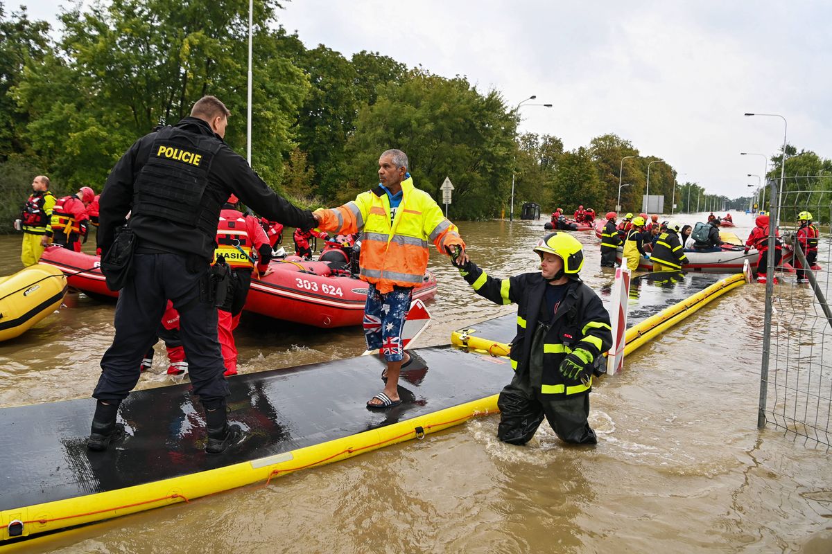 Ewakuacja mieszkańców w Ostrawie