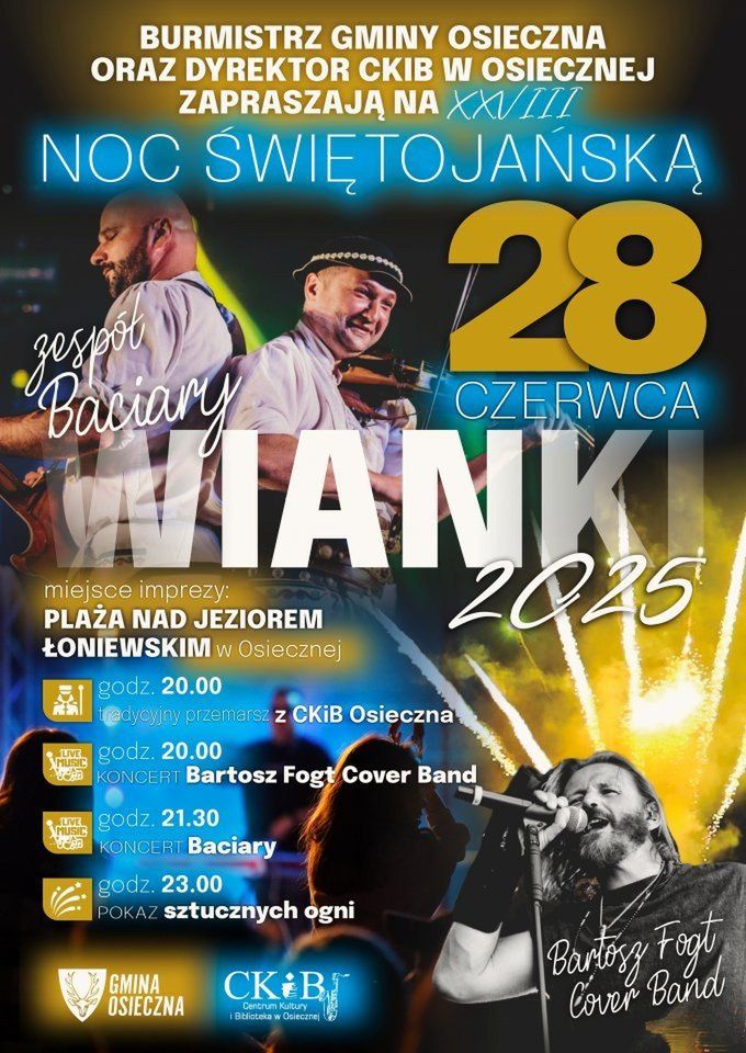 Wkrótce Wianki w Osiecznej. Na muzycznej scenie pojawią się między innymi Baciary