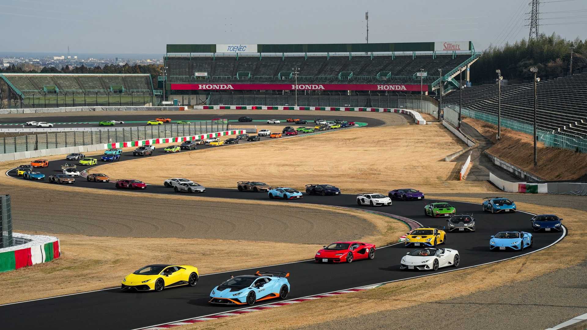 Największa parada lamborghini