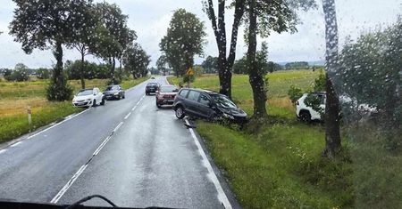Karambol na Drodze Krajowej numer 74