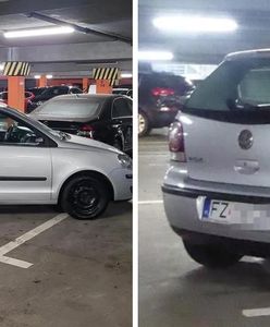 Absolutny mistrz parkowania zajął trzy miejsca na parkingu marketu w Zielonej Górze