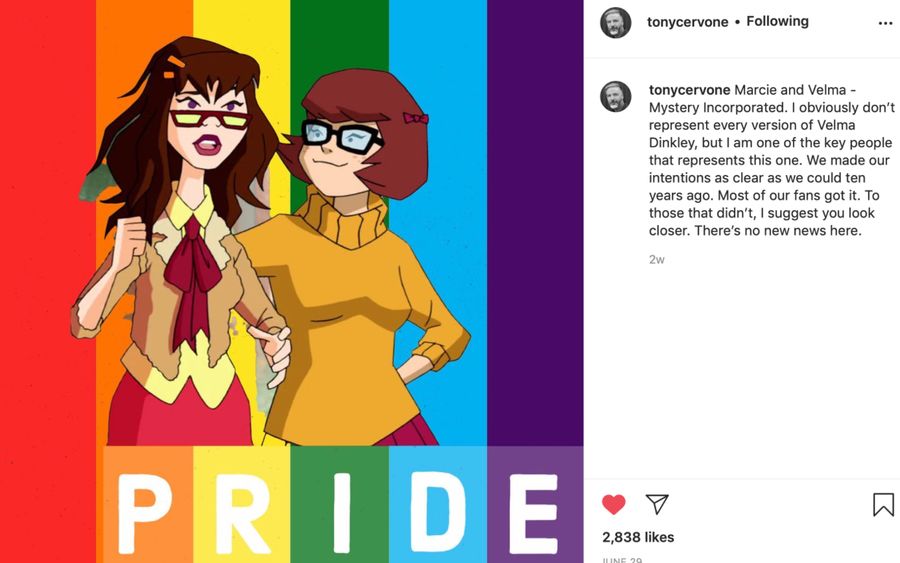 Velma Dinkley jako lesbijka