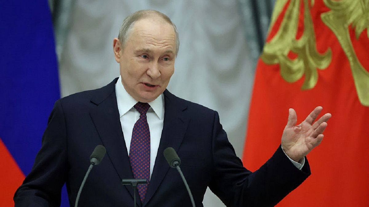 Russian President Vladimir Putin Meets With The National Boxing Team In MoscowMOSCOW, RUSSIA - APRIL 22: Russian President Vladimir Putin gestures during the meeting with national boxing team at Kremlin on April 22, 2026 in Moscow, Russia. Putin met and awarded Russian athletes who won the World Boxing Championships. (Photo by Contributor/Getty Images)Contributorboxing