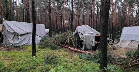 Kostkowice. Obóz harcerski zniszczony przez burzę. Pięć osób trafiło do szpitala
