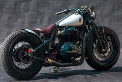Przerobiony przez Rajputana Customs royal enfield jest jak prawdziwy bobber sprzed lat