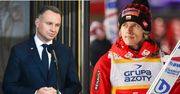 Andrzej Duda reaguje na wpis Dawida Kubackiego. "Wsparciem i modlitwą o zdrowie otaczamy całą rodzinę"