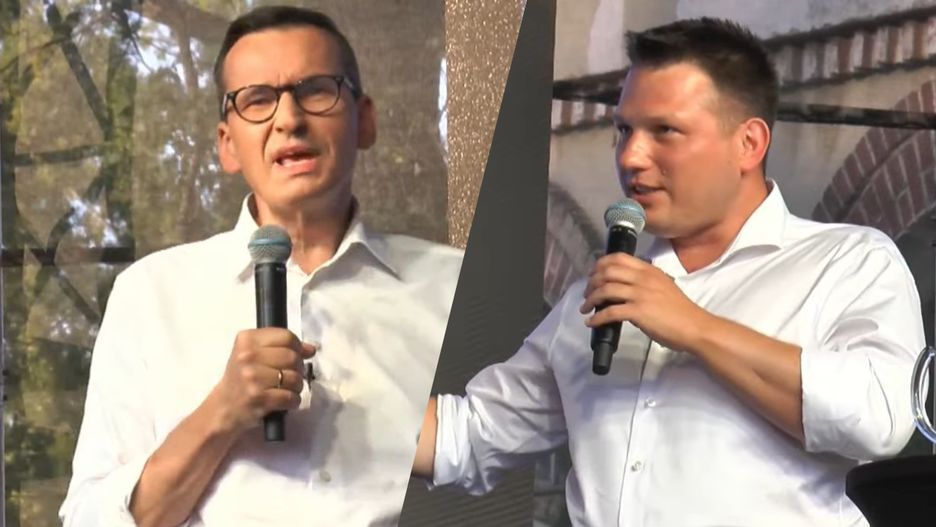Mateusz Morawiecki i Sławomir Mentzen