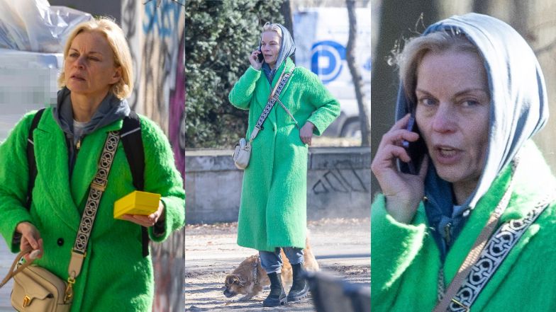 Pozbawiona makijażu Małgorzata Foremniak "przyłapana" na mieście