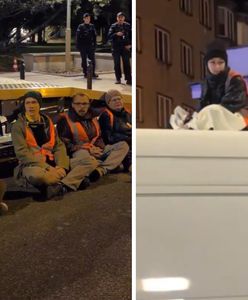 Ostatnie Pokolenie zablokowało wyjazd z Sejmu. Protest na Wiejskiej