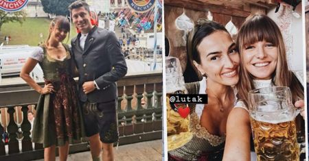 Ania i Robert Lewandowscy świętują Oktoberfest. Robert paradował w SKÓRZANYCH SZORTACH