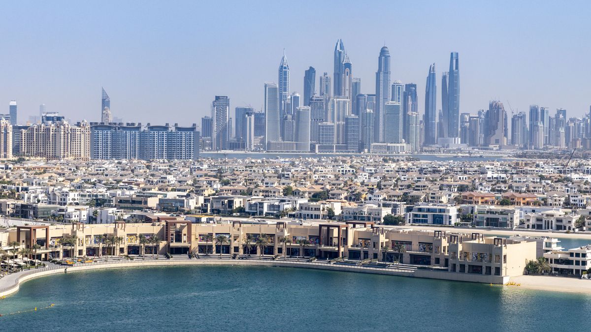 Dubai skyline
Cityscape of Dubai with modern office skyscrapers and homes on Palm Jumeirah. (Photo by: Martin Berry/UCG/Universal Images Group via Getty Images)
UCG
modern buildings, emirate of dubai, emirate, vacation, property, destination, high rise