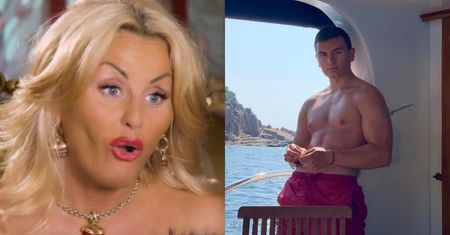 "Królowa życia" Dagmara Kaźmierska zachwyca się muskulaturą Conanka na jachcie: "A taki KLUSEK był niedawno" (FOTO)