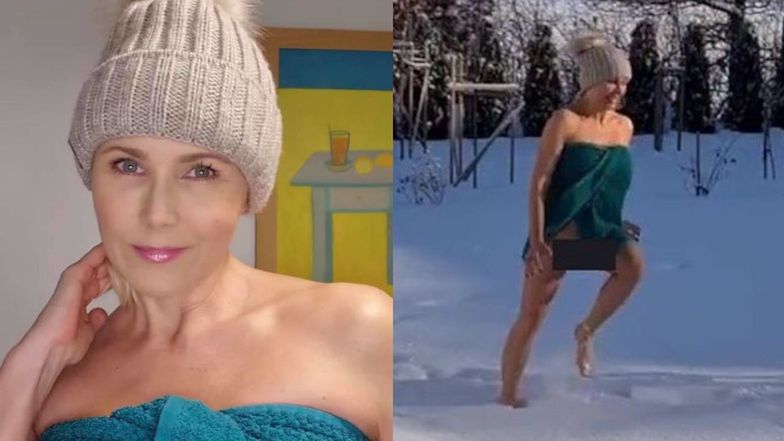 Anna Samusionek tłumaczy się z morsowania bez majtek