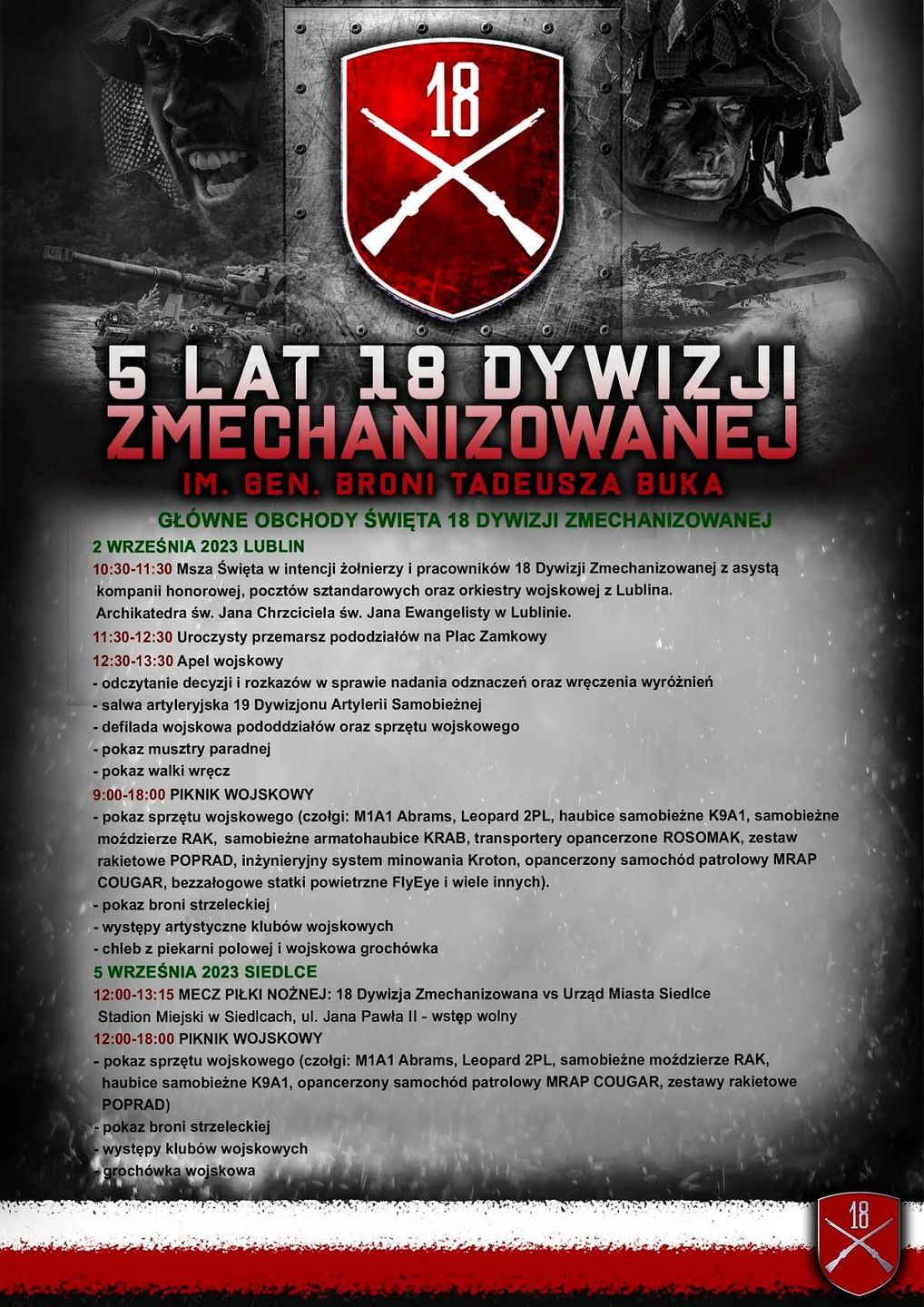 Piknik wojskowy 18. Dywizji Zmechanizowanej na Placu Zamkowym w Lublinie