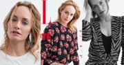 44-letnia Amber Valletta prezentuje rajstopy na okładce francuskiego "Elle"