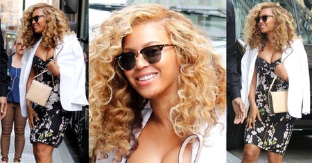 Beyonce z mocno ściśniętym biustem... (ZDJĘCIA)