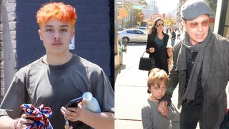 Przypakowany syn Angeliny Jolie i Brada Pitta w nowej fryzurze wraca z tajskiego boksu. Ładnie mu w POMARAŃCZOWYM? (ZDJĘCIA)