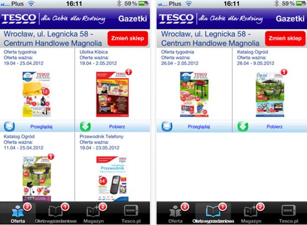 Gazetki Tesco na smartfonie 2