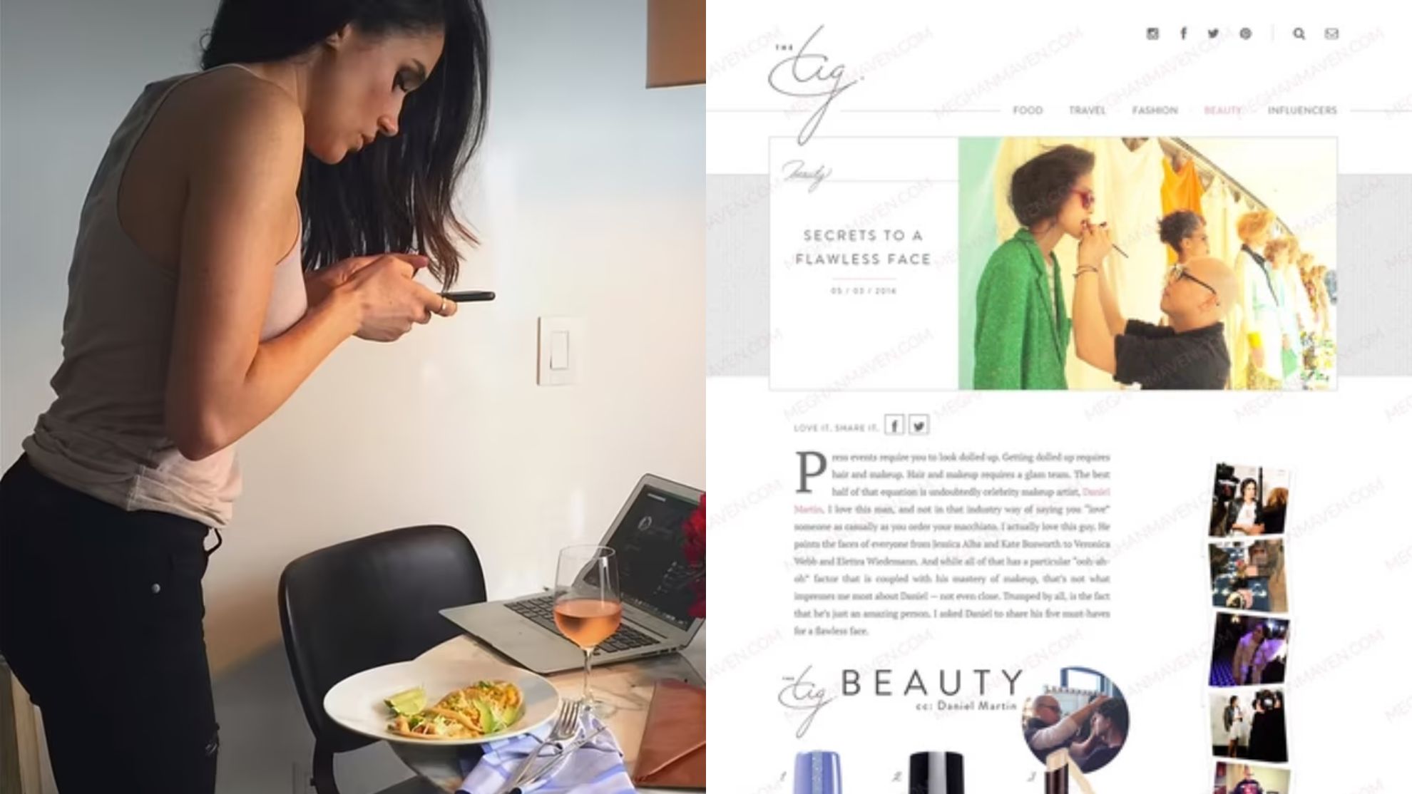 Tak wyglądał blog Meghan Markle